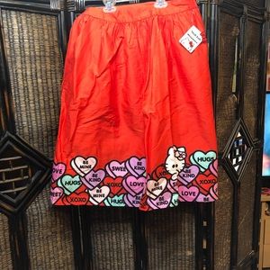 Hello kitty x ModCloth knee length skirt NWT